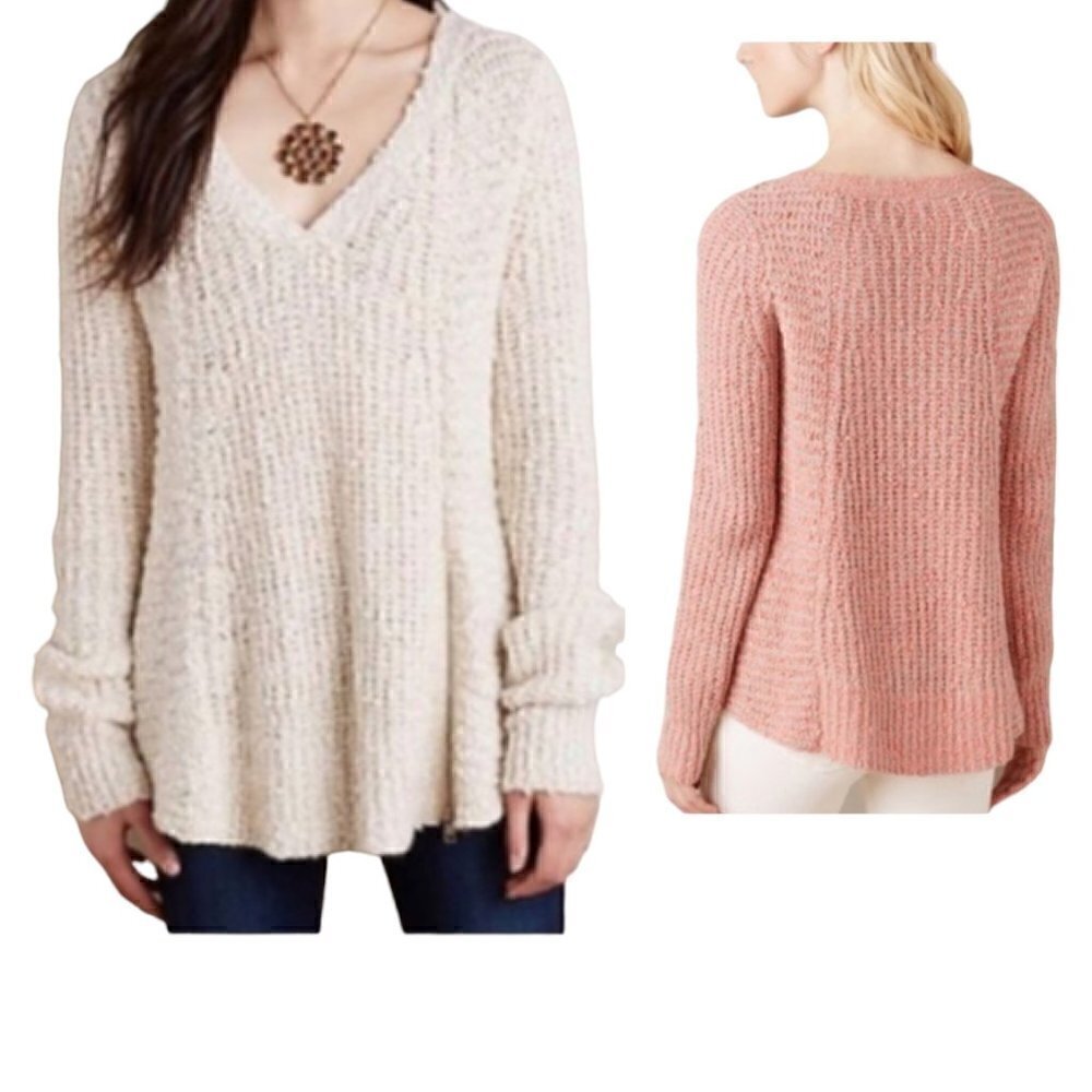 Anthropologie Beige Sweater size S